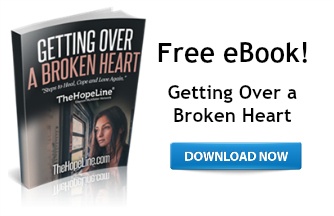 Free eBook from TheHopeLine Getting Over a Broken heart